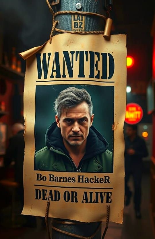 Cyberpunk Cantina: Wanted Hacker Poster