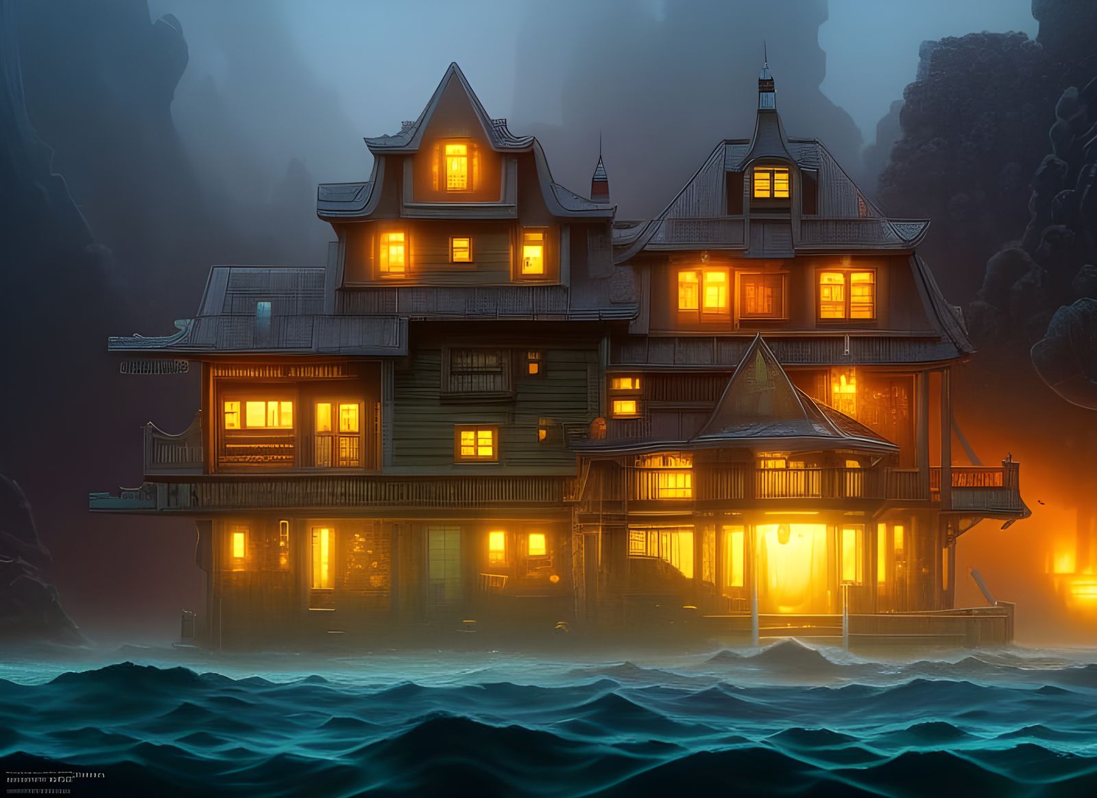 Haunted House Between the mountains