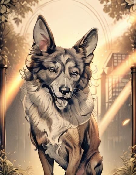 Agile Dog's Joyful Agility Course Triumph