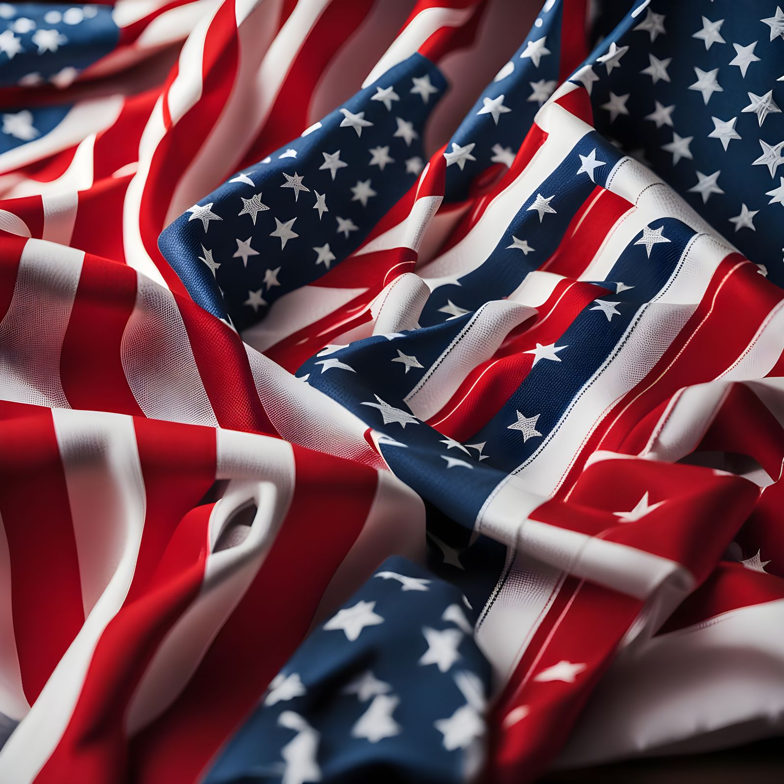 Stars and Stripes in Red, White, and Blue