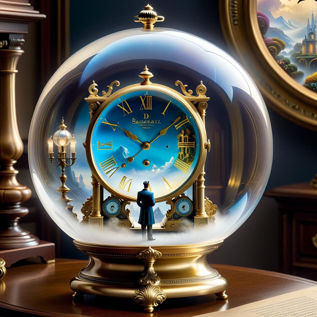 Glass Sphere Living Room in Salvador Dali Style