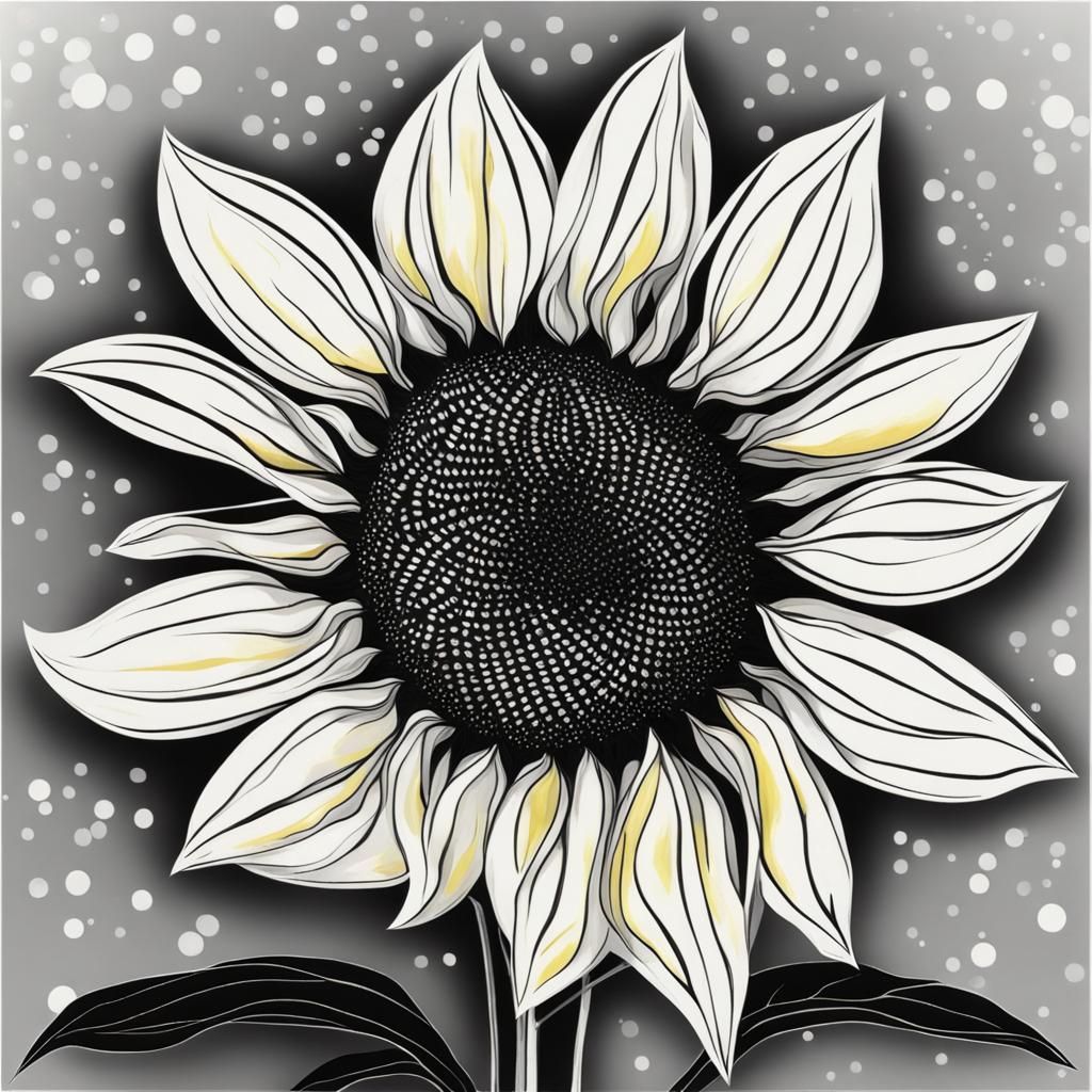 Dancing Sunflower in Steamboat Willie Style