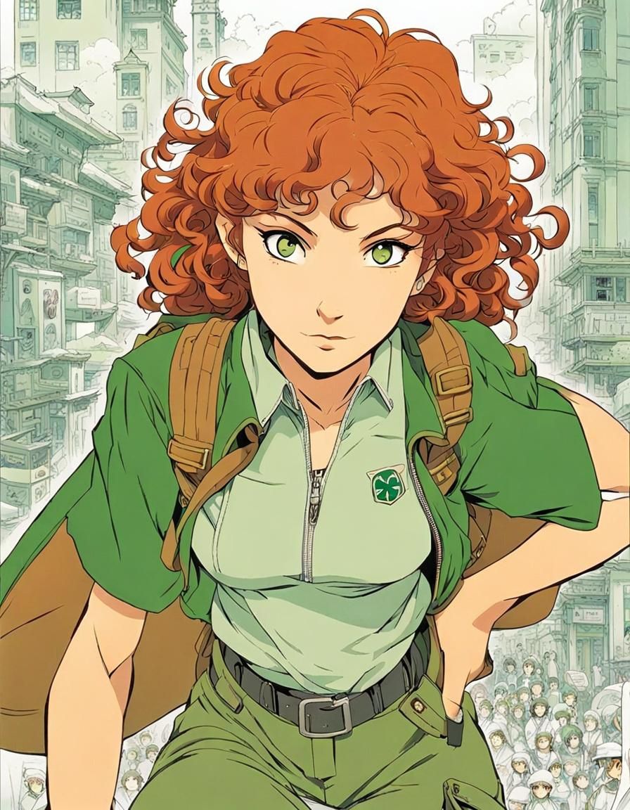 Vera: A Character Inspired by Miyazaki and Araki