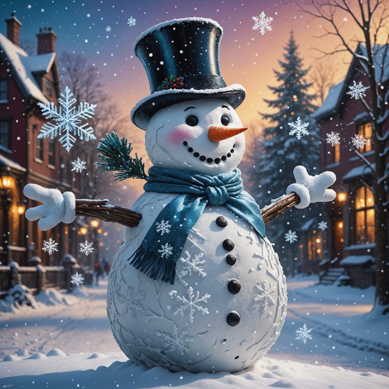 Stunning Hyperrealistic Winter Wonderland with Majestic Snow...