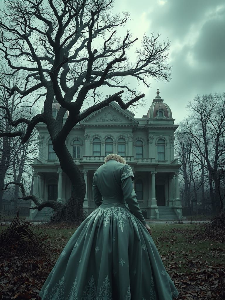 Ethereal Ghost in Abandoned Secession Mansion