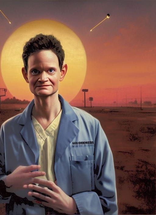 Doogie Howser M.D. in Post-Apocalyptic Digital Painting