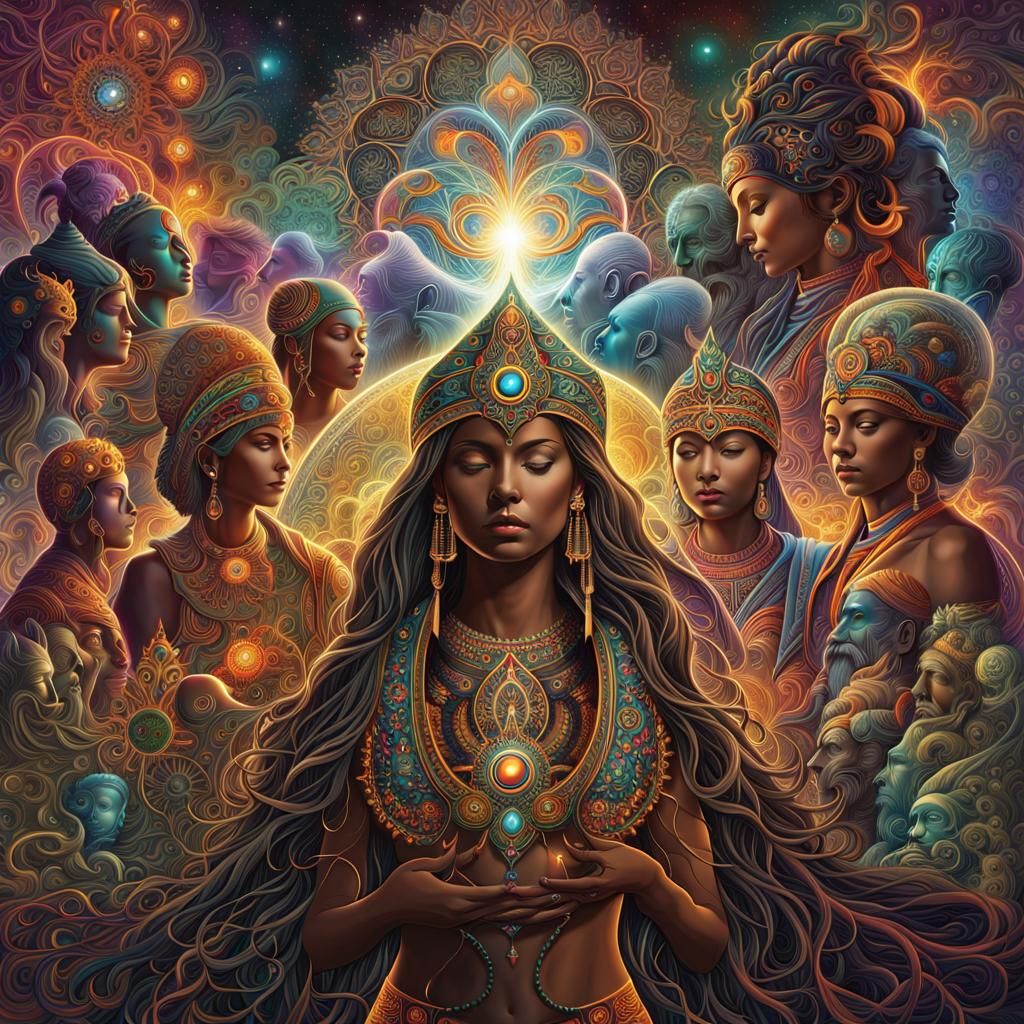 Infinite Consciousness: A Vibrant Digital Art Exploration