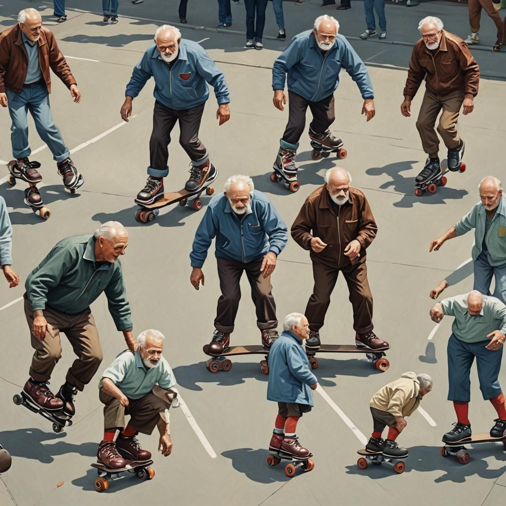 Apathetic Old Men on Roller Skates