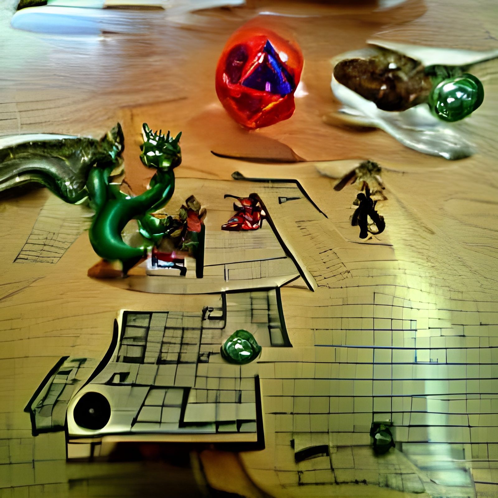 Vibrant Dungeons & Dragons Scene