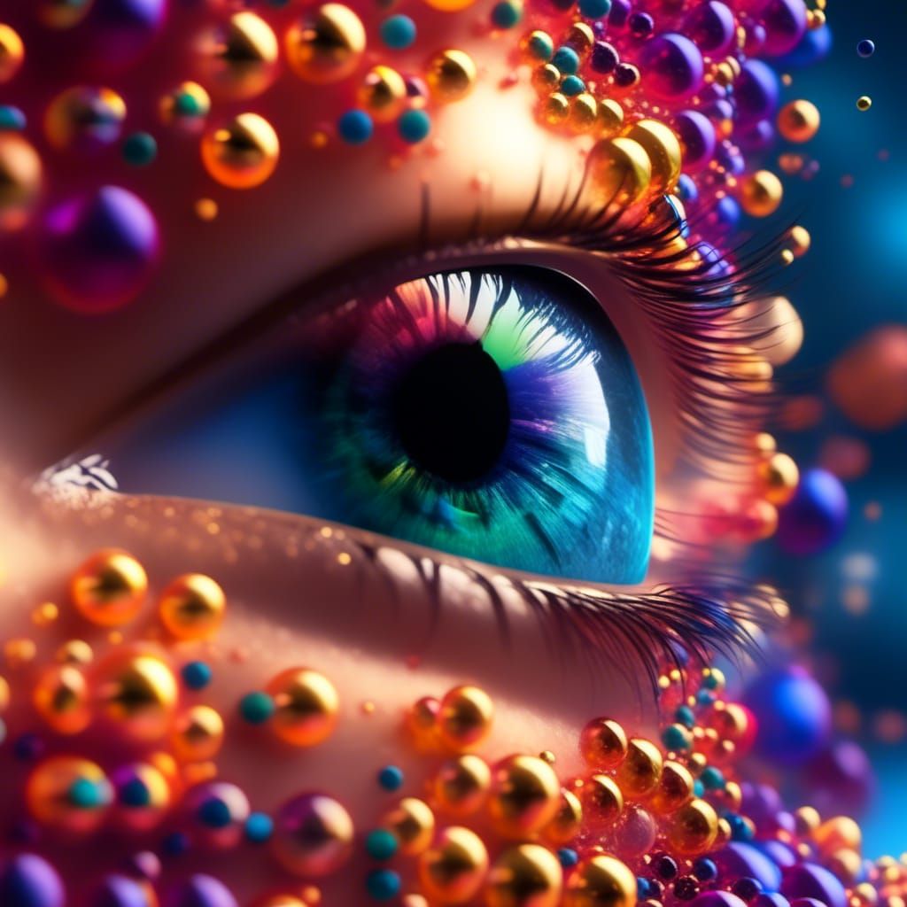 I can see colors all around