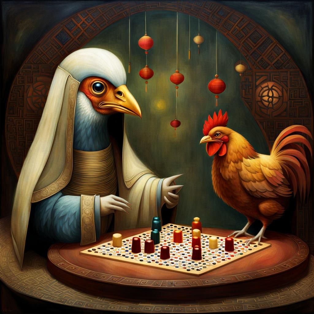 Creepy Cute Composition in Chiaroscuro Style