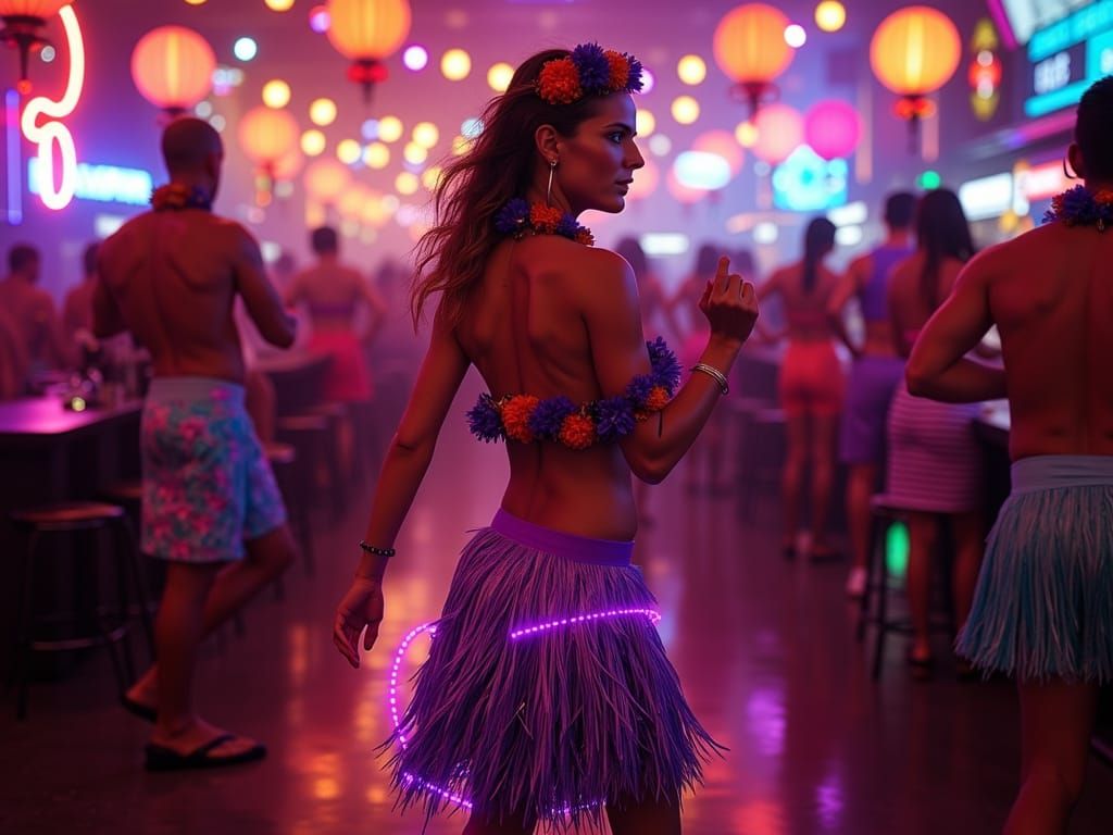 Dalek Dancer in Hawaii Nightclub