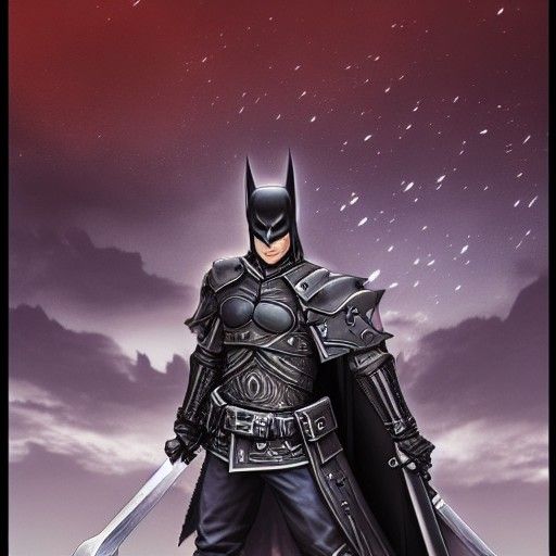 Dark Knight on Mountain, in Yoshida-Ohara Style