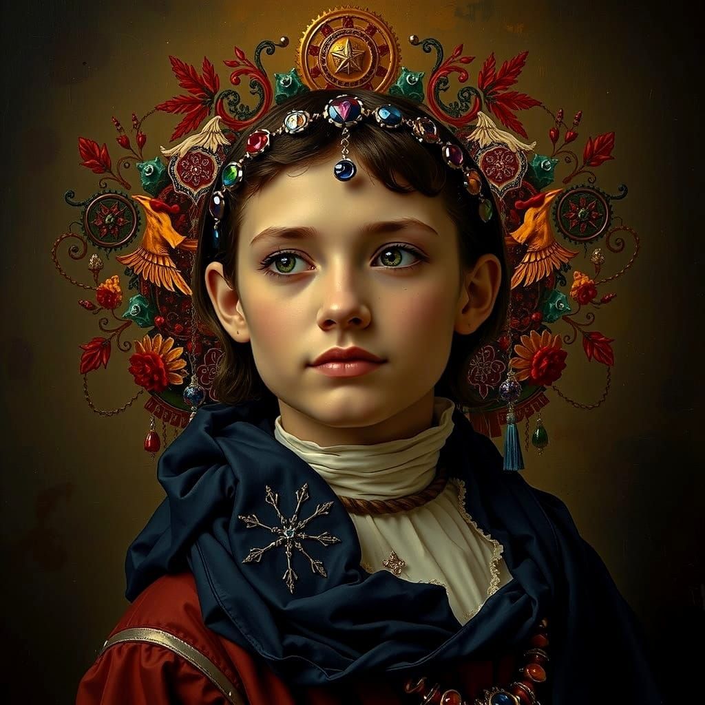 Masterpiece Painting of Beauty and Truth