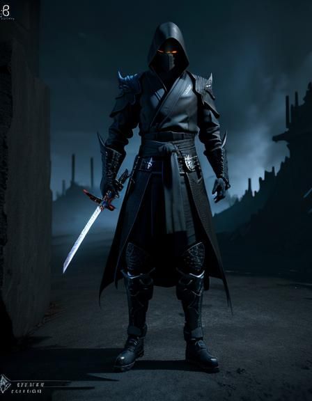 Shadow Katana: Forged in Darkness, Mosaic Concept Art
