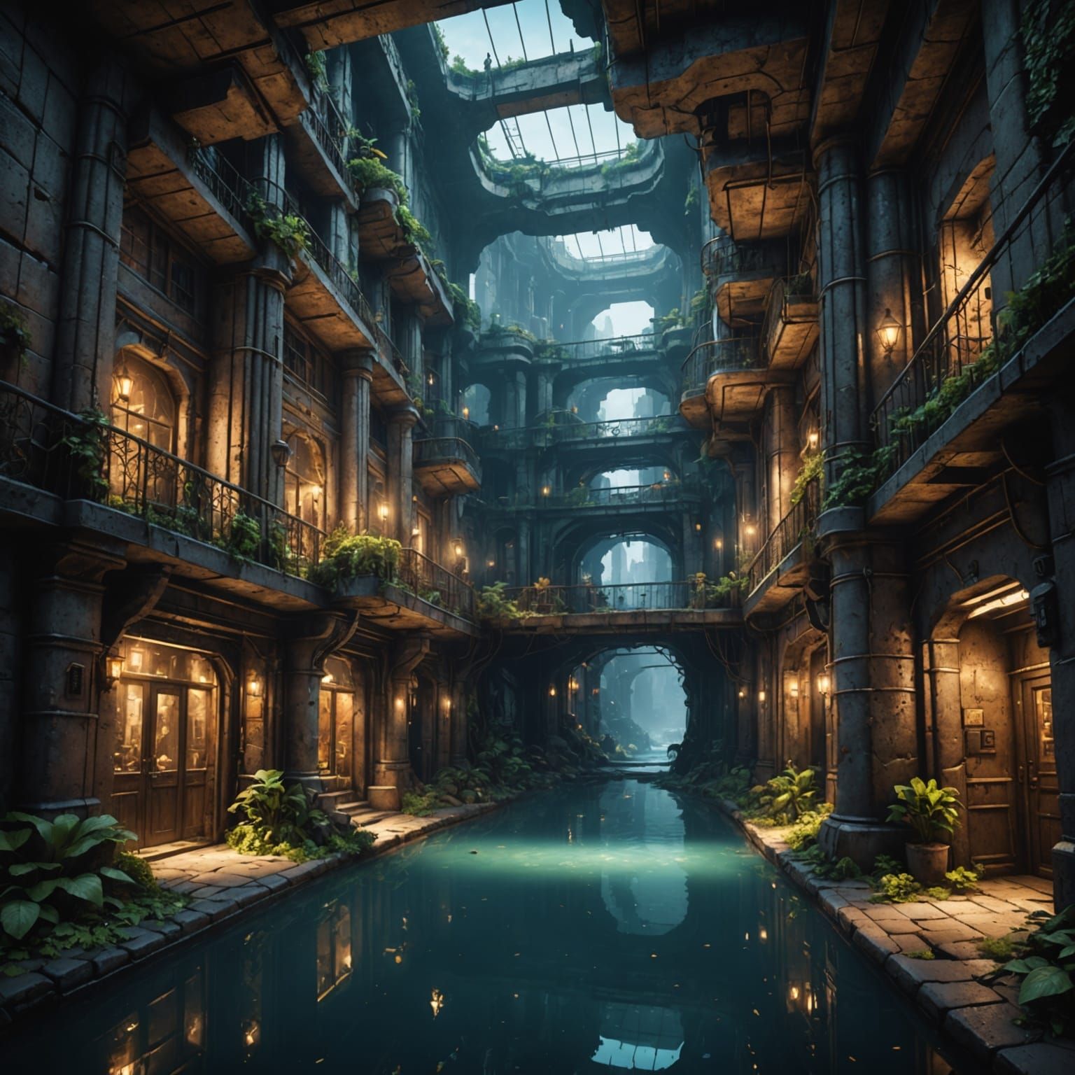 Ethereal Subterranean Metropolis Unveiled