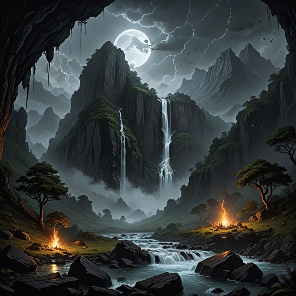 Cosmic Landscape of Heavens, Mountains, and Seas