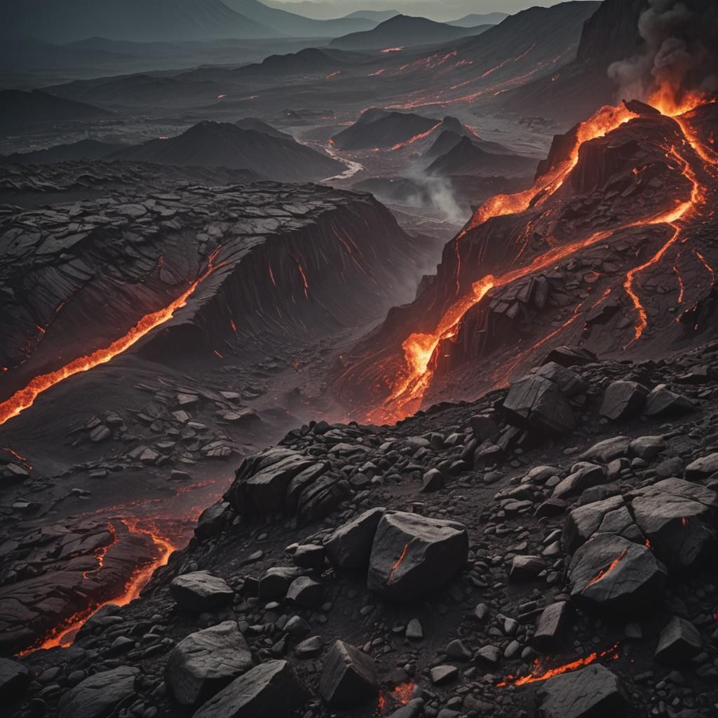 Dramatic Cinematic Magma Film Still