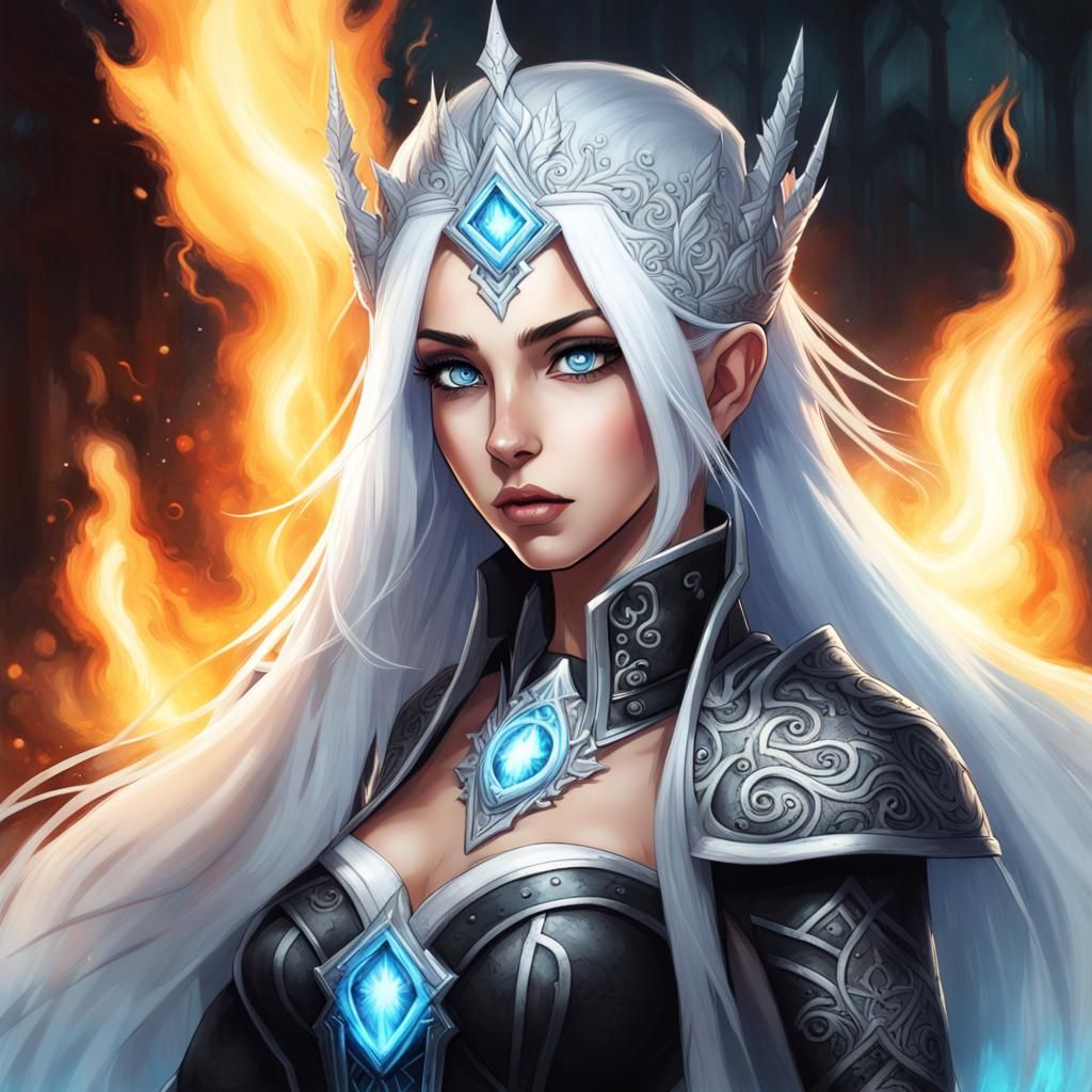 Ice Princess Shadow Magic Fight: Graffiti Art