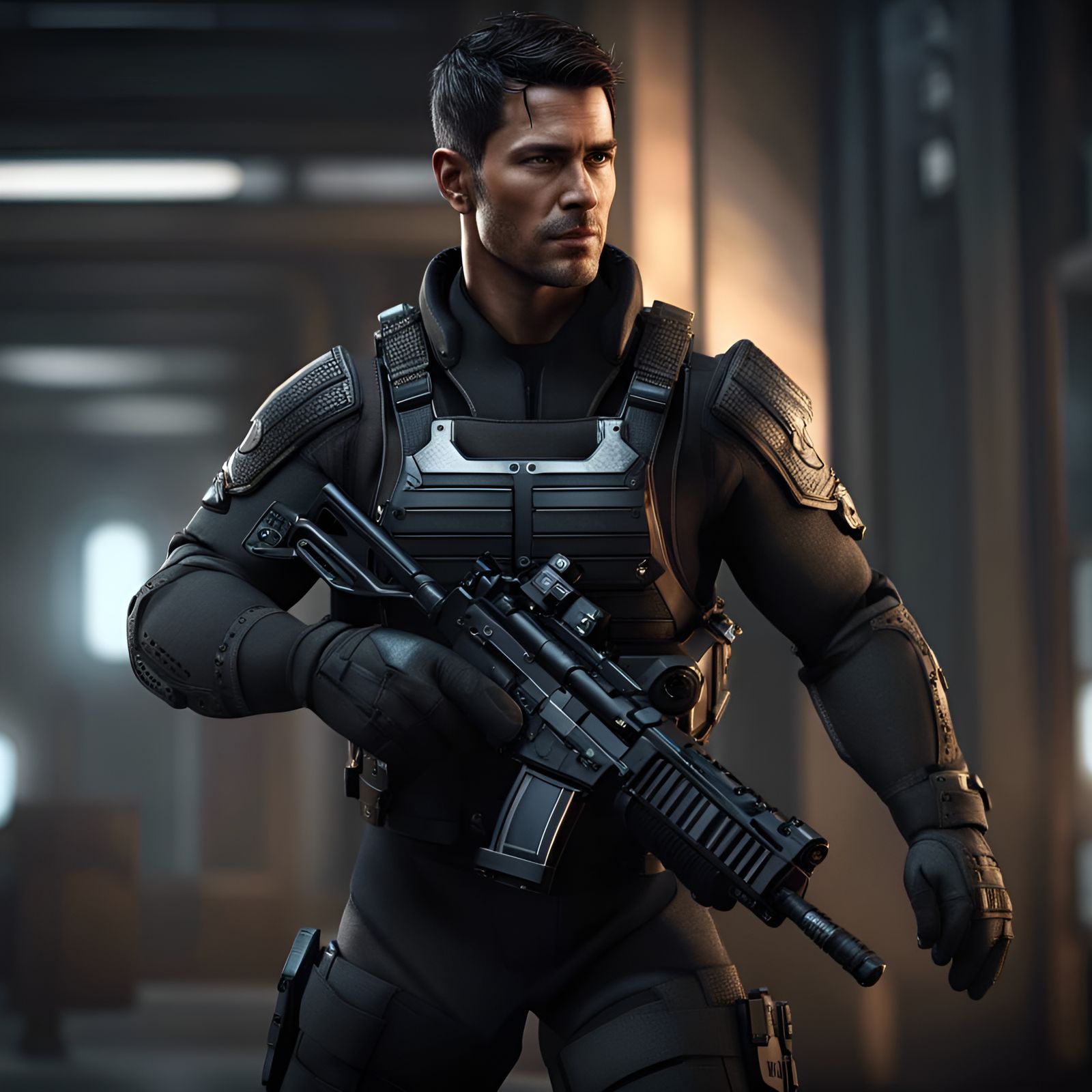 Hyperdetailed Agent in India at Night