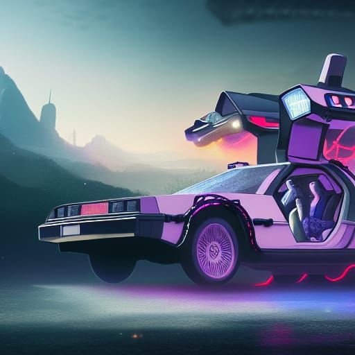 Back to the Future Matte Painting in Deep Color