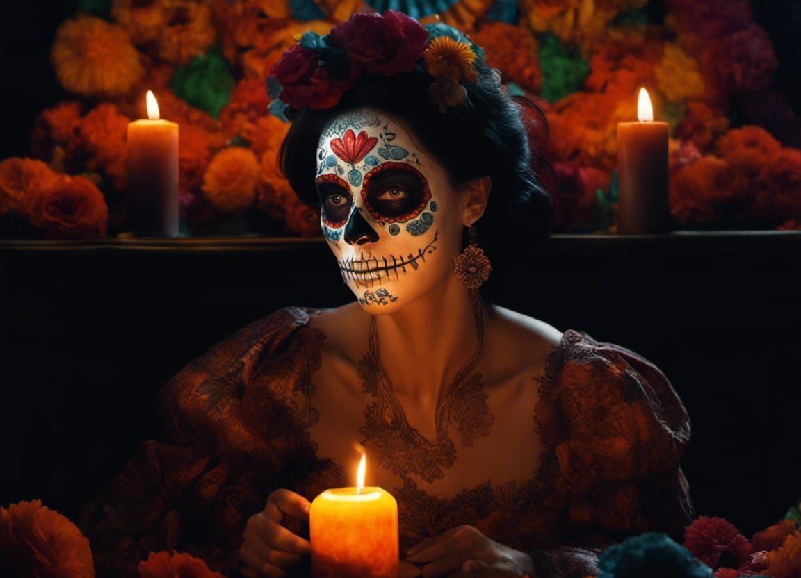 "Dia de los Muertos" 🌸🖤🕯️