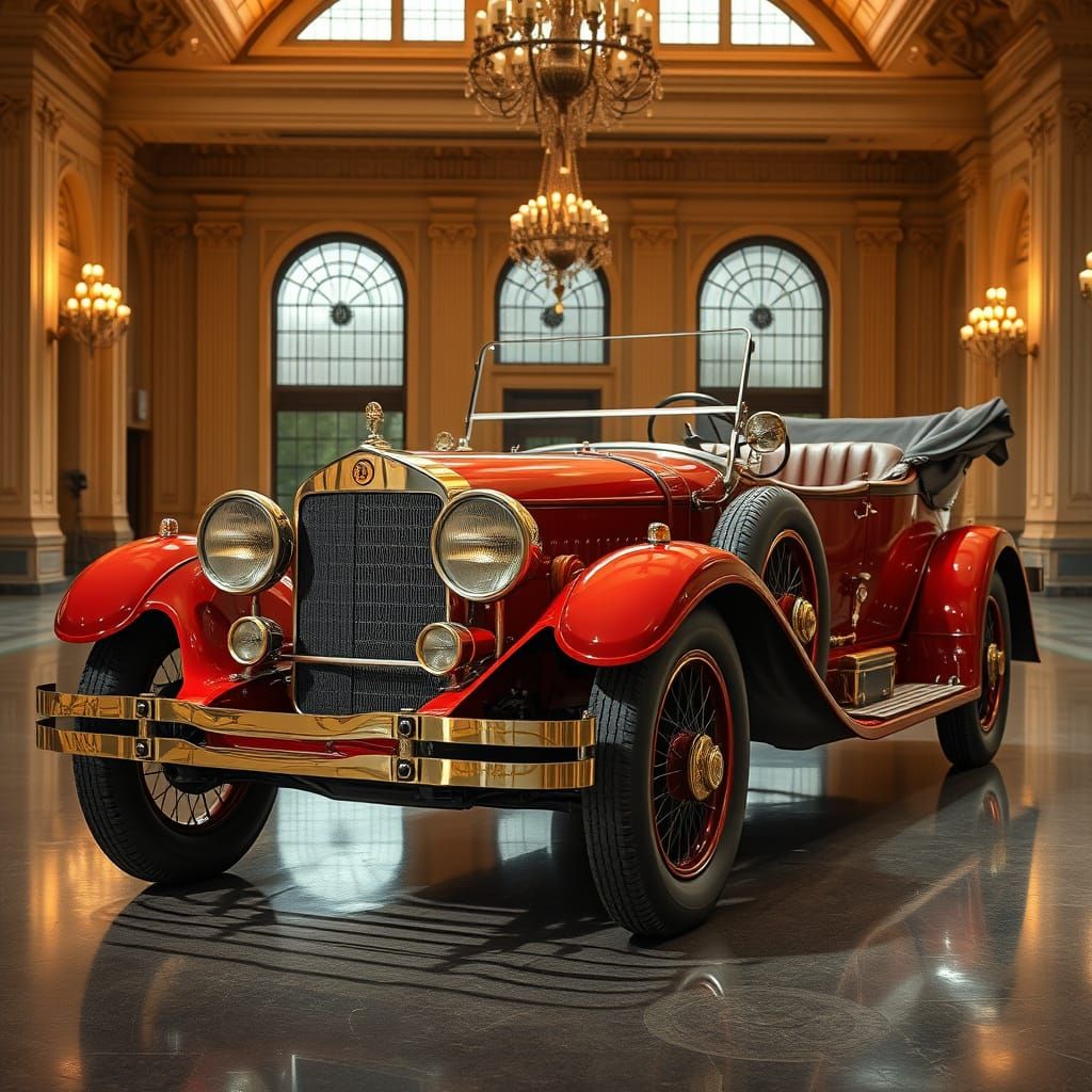 Restored Antique Type 35 Runabout on Exhibition