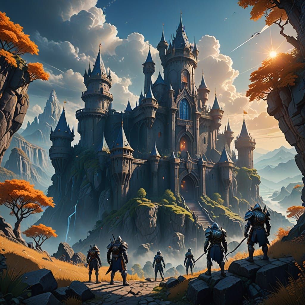 Epic Fantasy Warriors Unite in Vibrant Realm