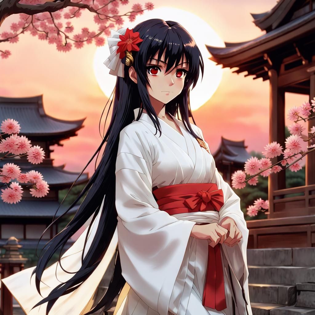 Kagome - Temple in the sunset