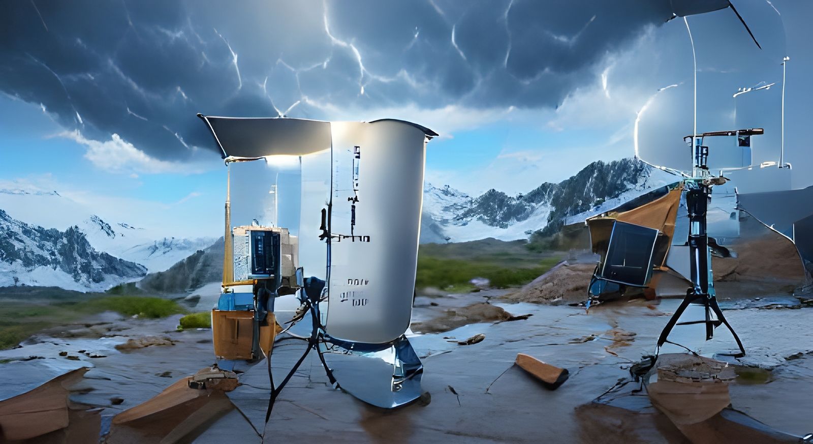 Mobile Boron-powered bionic weather station