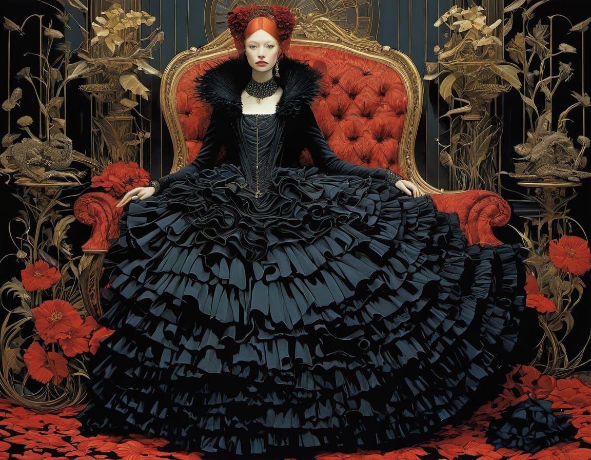 Diverse Artistic Styles: Ink, Fantasy, and Surreal Portraitu...