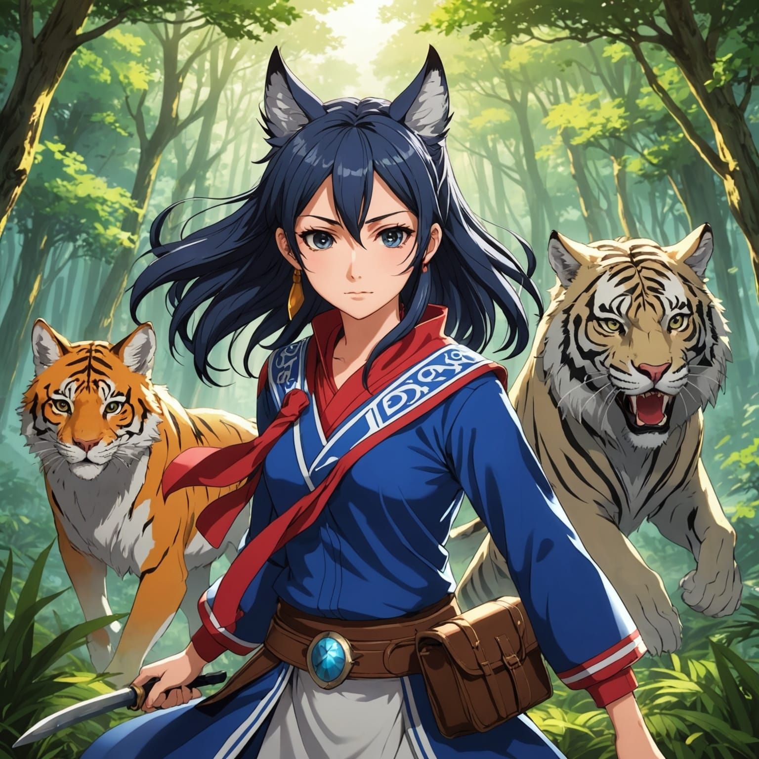 Anime Style Wild Spirit Key Visual