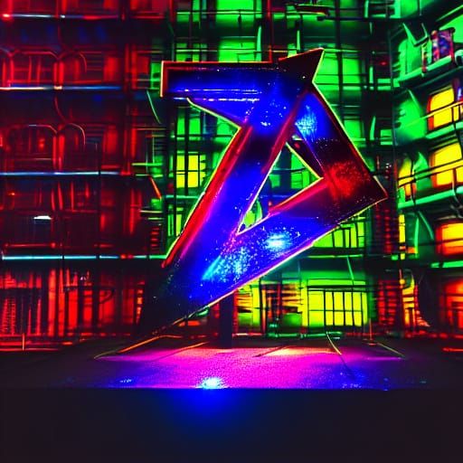 Cyberpunk Chrome Sphere and Iron Goth Sculpture