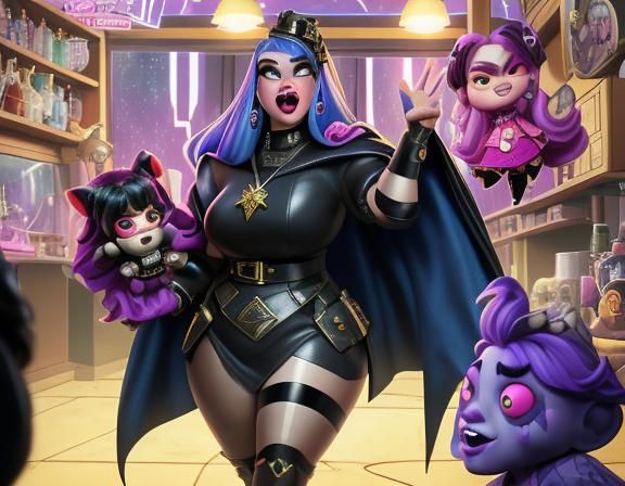 Monster High Dolls Encounter with SuperGoddess