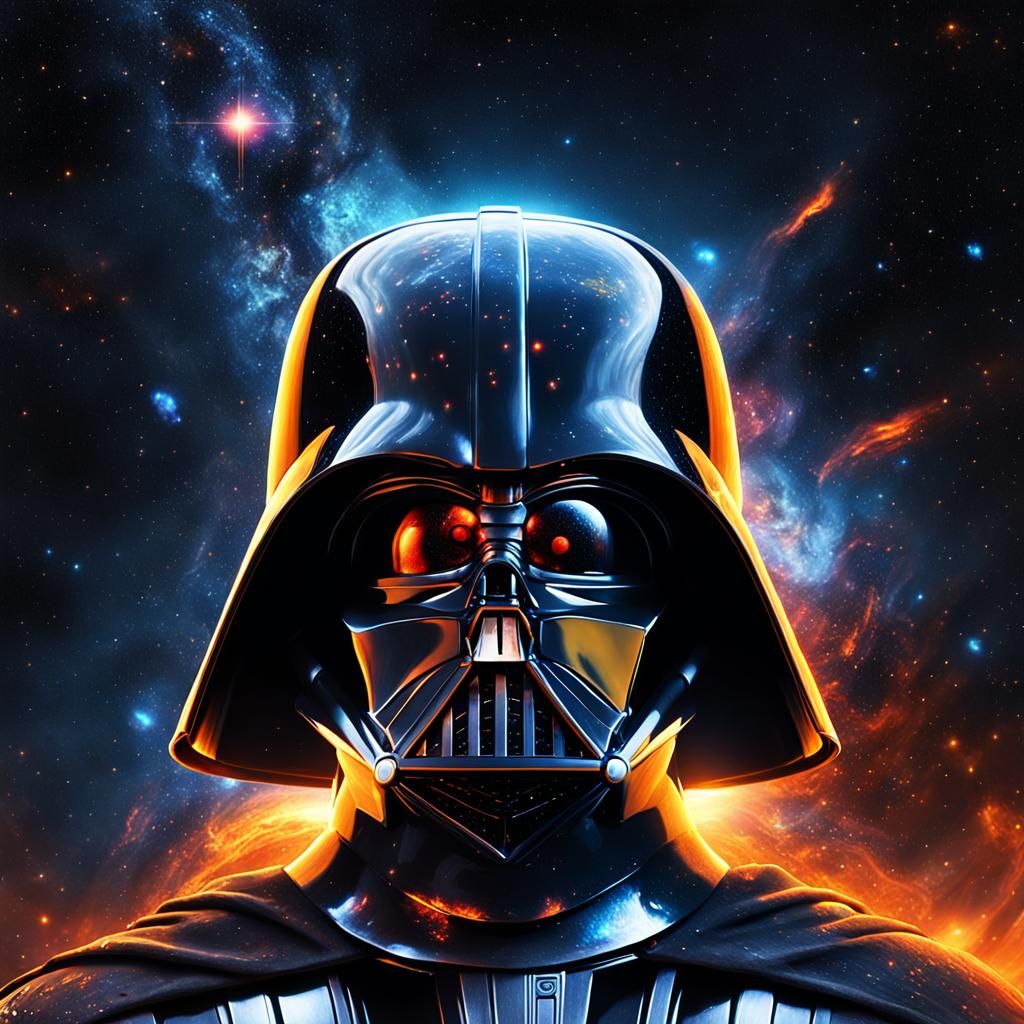 Darth Vader Galaxy: An Epic Digital Painting