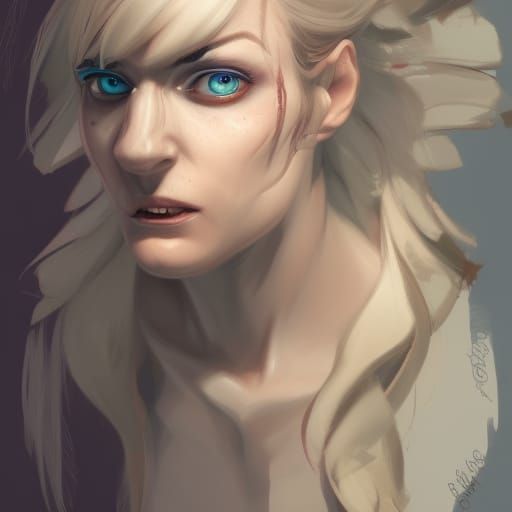 Dramatic Character Transformation: Hyperdetailed Concept Art