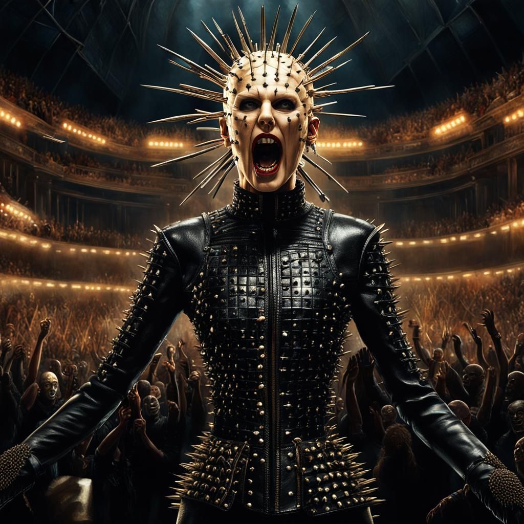 Taylor Swift as Pinhead on Concert Stage