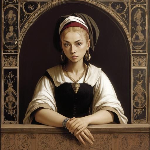 Dramatic Portrait in the Style of Caravaggio