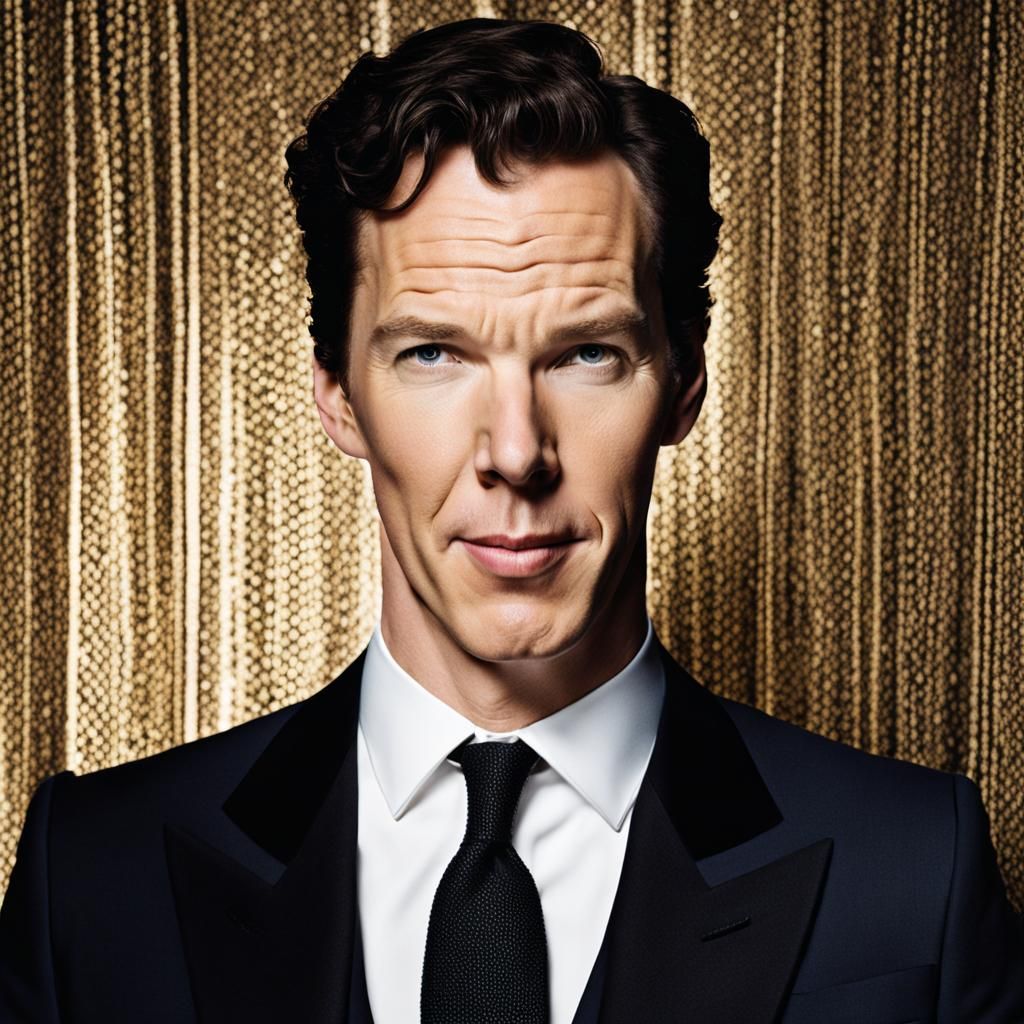 Portrait of a Modern Man with Blue Eyes