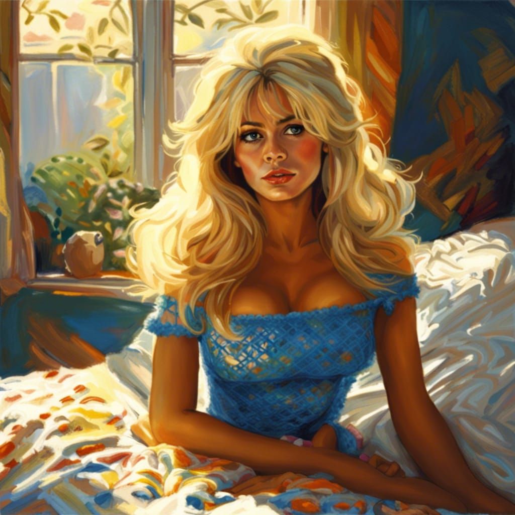 Bridget Bardot Portrait with Dynamic Lighting