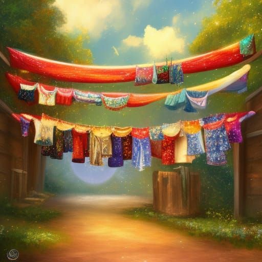 Whimsical Clothesline