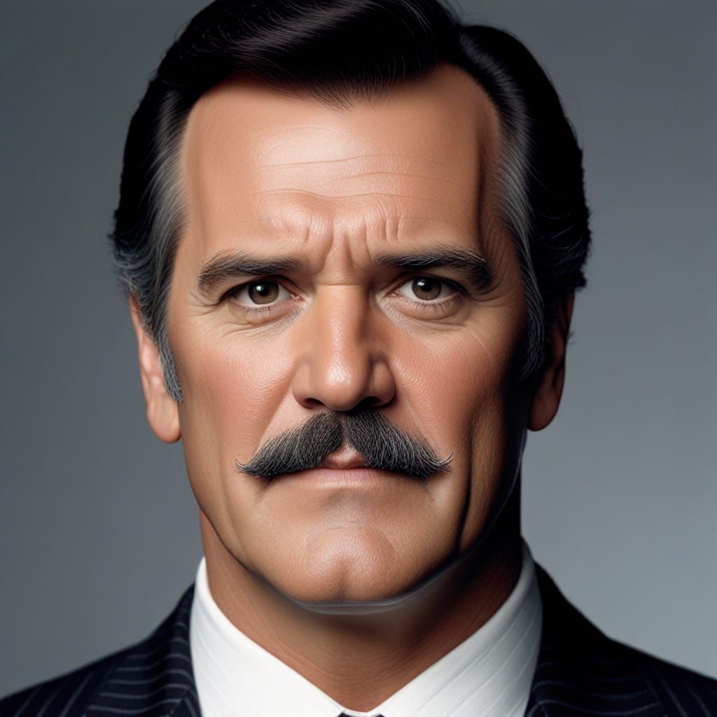 Bruce Campbell in Iconic Mustachioed Glory