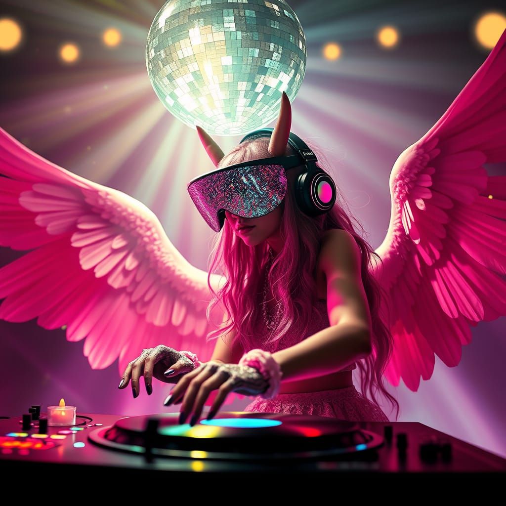 DJ PrickleByte Spins Under Onion Disco Ball