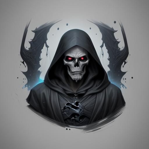 Hyperrealistic Grim Reaper Concept Art