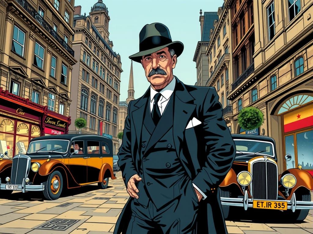 Inspector Lestrade, comic book style