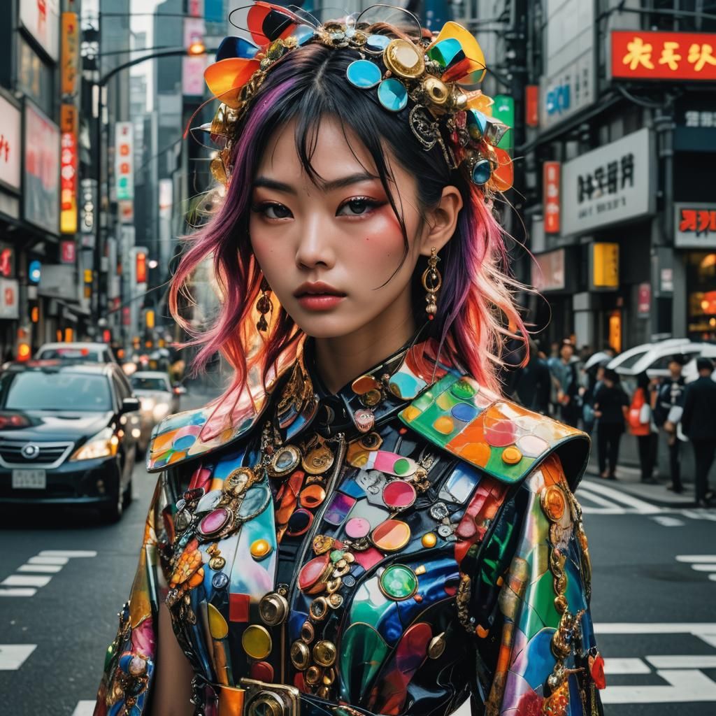 Young Japanese Fashion model