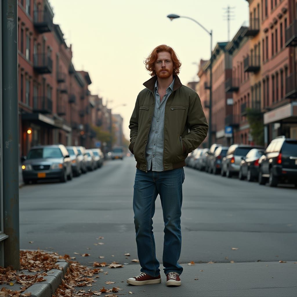 Hyper Realistic Photo of Man on City Street