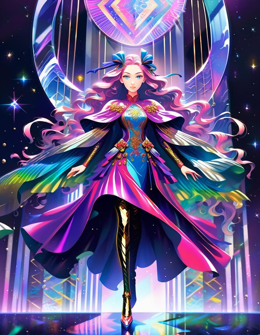 Elegant Noble Heroine Ascends in Cosmic Wonderland