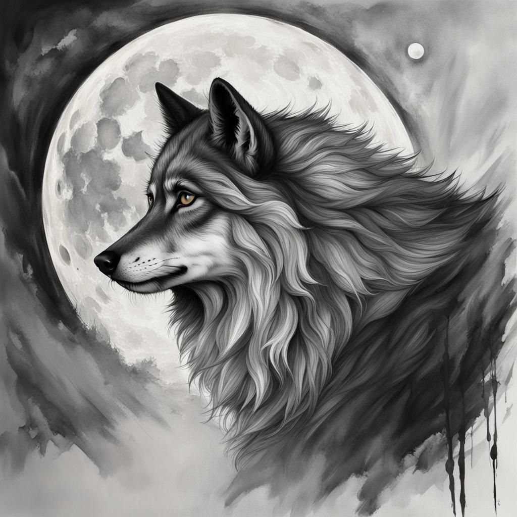 Wolf Howling at Moon: An Ode to Freedom
