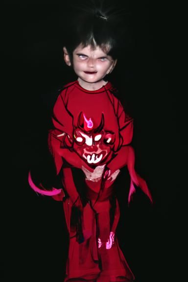 Stylized Demon Child Illustration